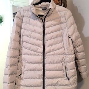 Puffer goose down ceam color jacket